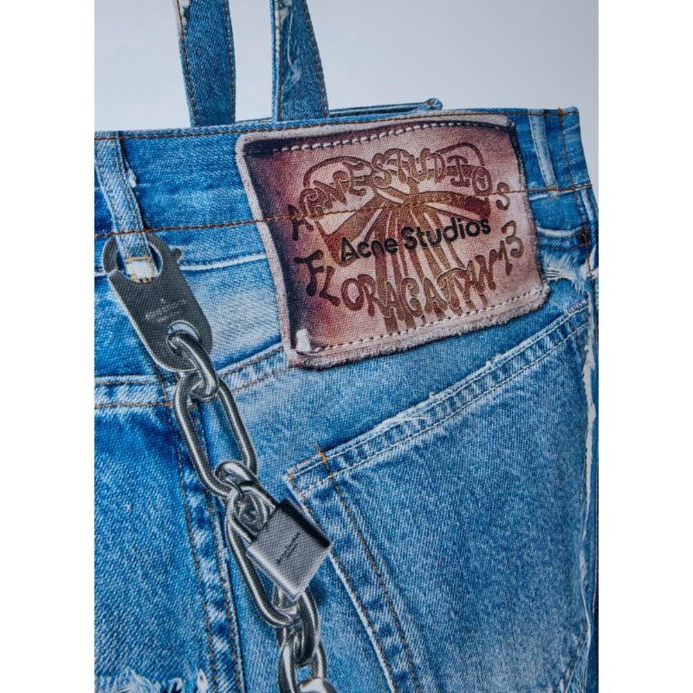 Acne Studios Men Logo Shopper Tote Bag - Picture 4 of 6